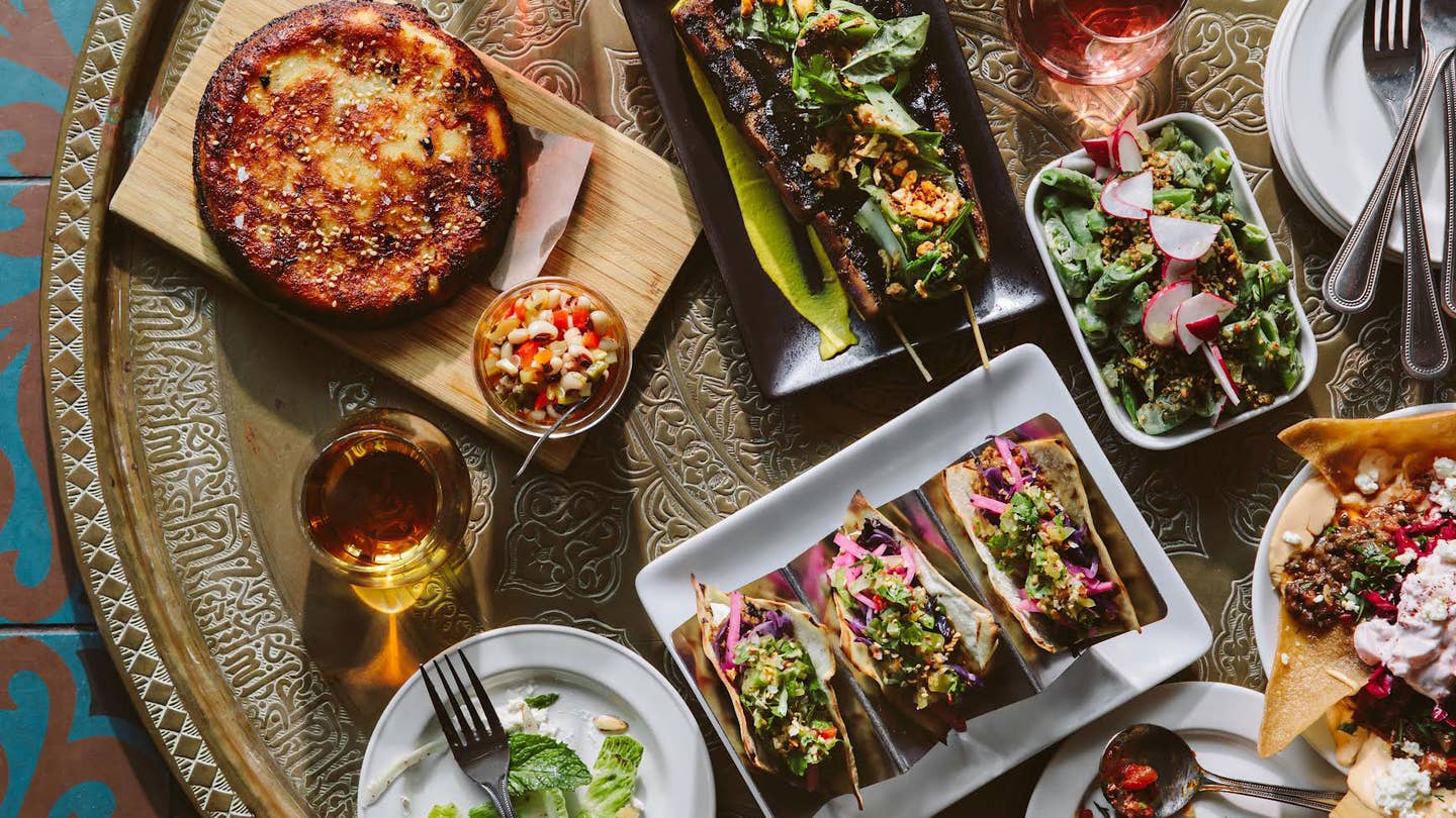 The spread at Sarma restaurant in Boston