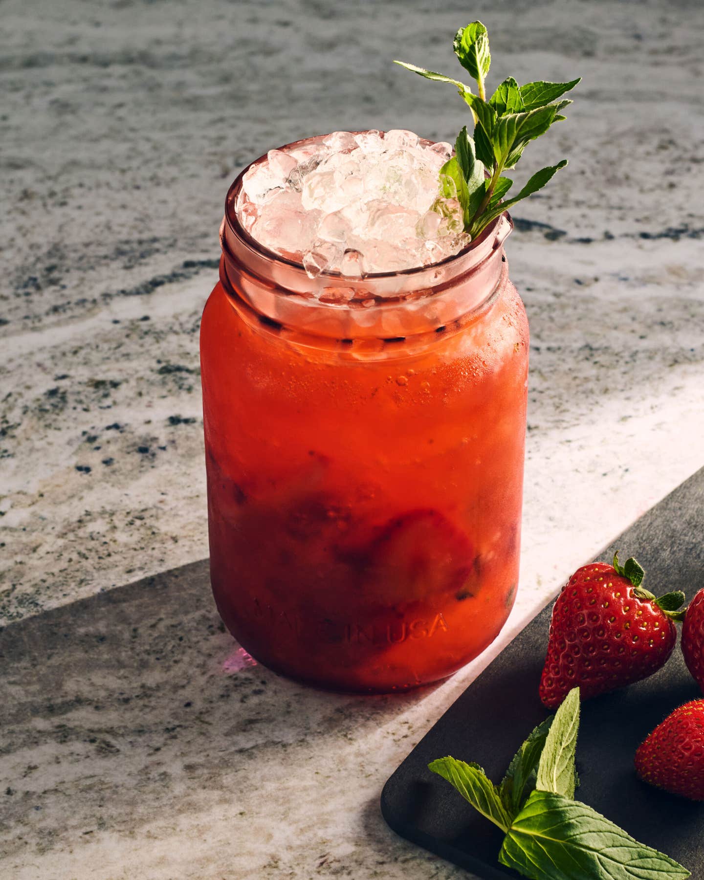Strawberry Moonshine Julep